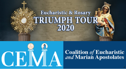 The Coalition of Eucharistic and Marian Apostolates Triumph Tour 2020 Advertisement